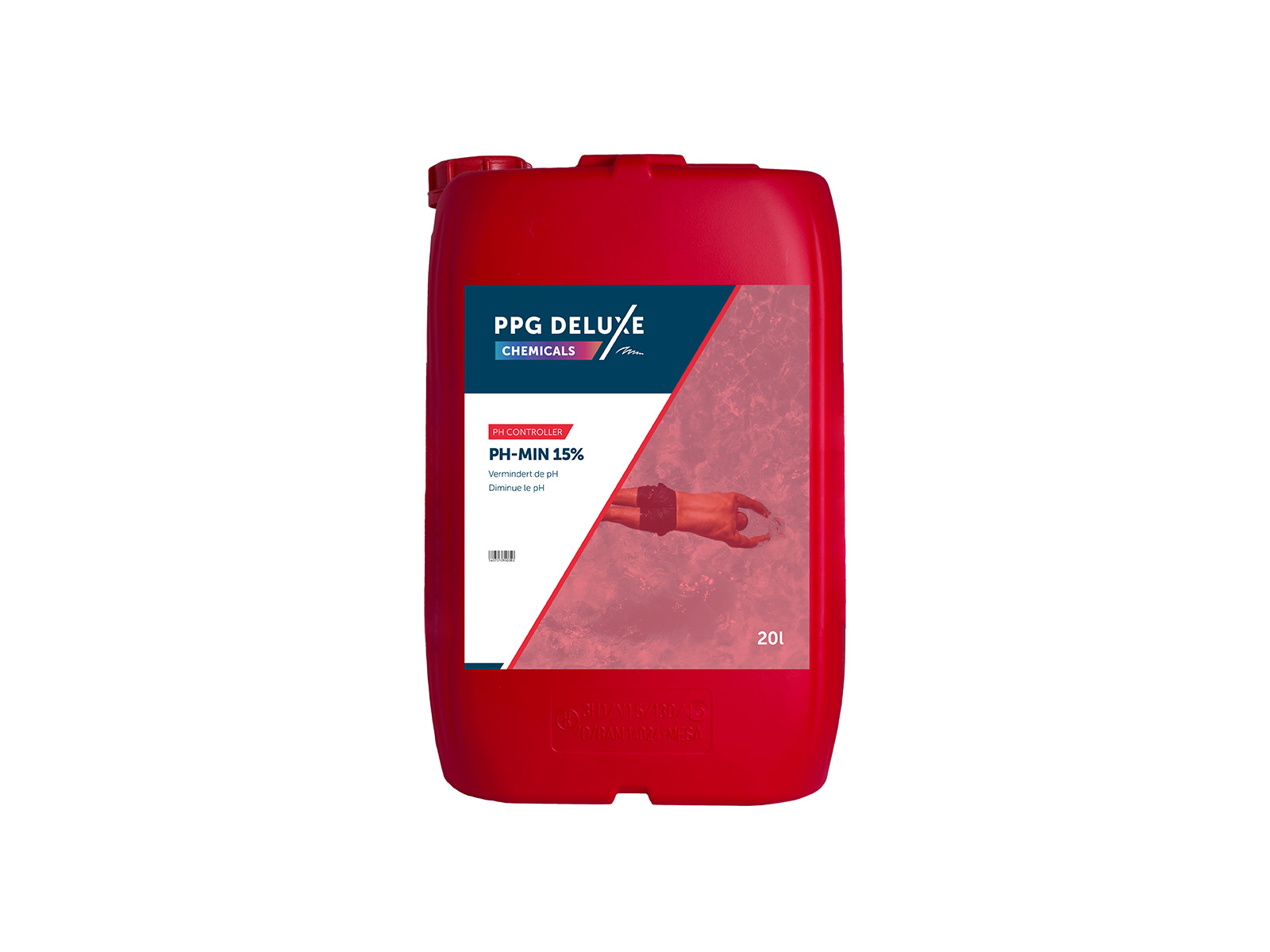 Vloeibare pH-min Zwavelzuur 15% 20L